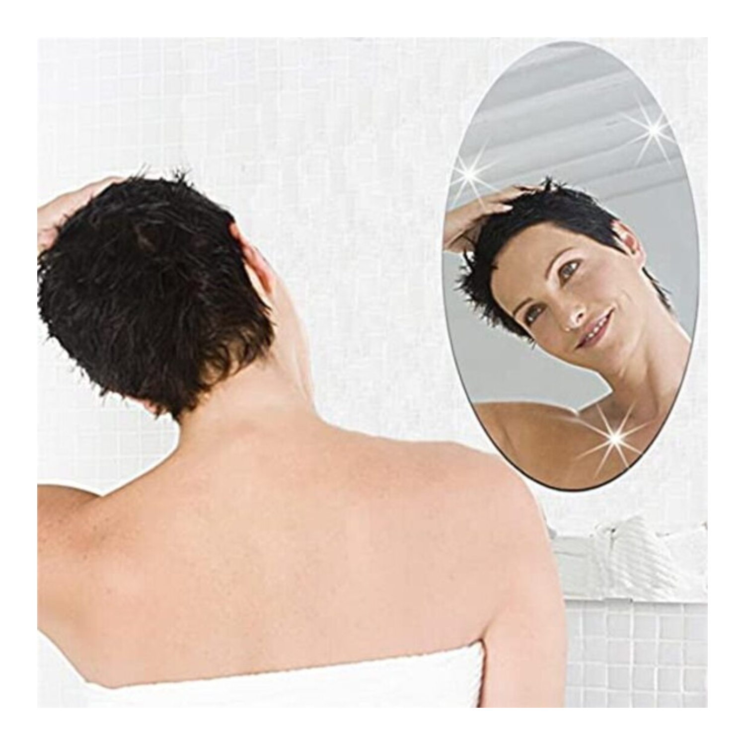 Adhesive Bathroom Wall Mirror